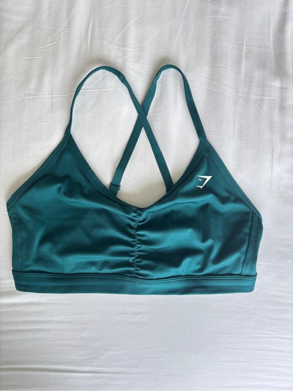 Gymshark Teal Crisscross Sports Bra